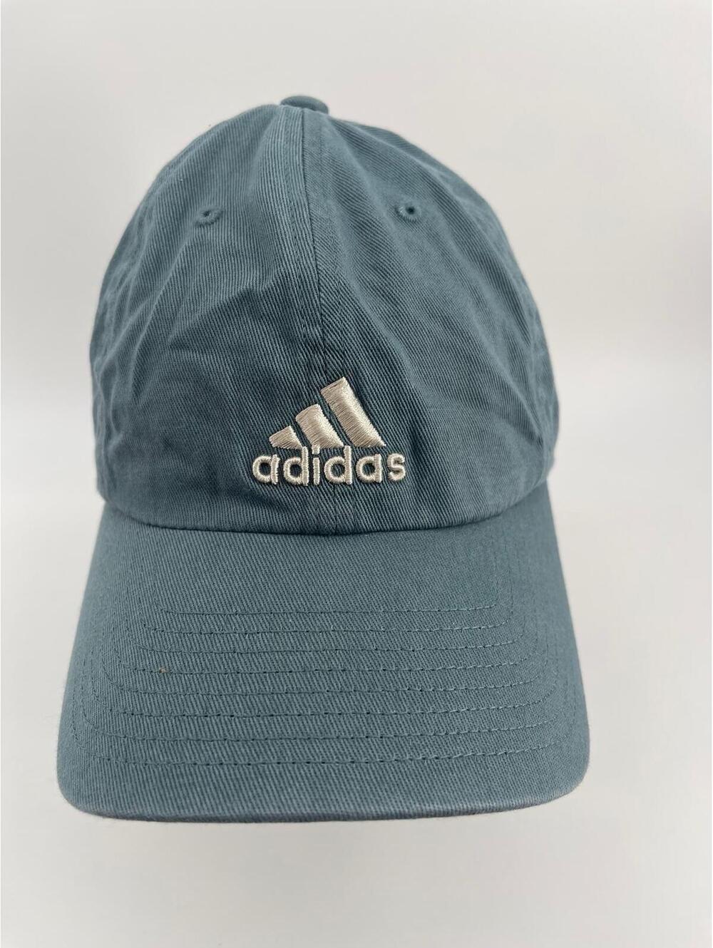 Adidas AEROREADY Strapback Hat Blue Cotton Dad Cap Adjustable Logo